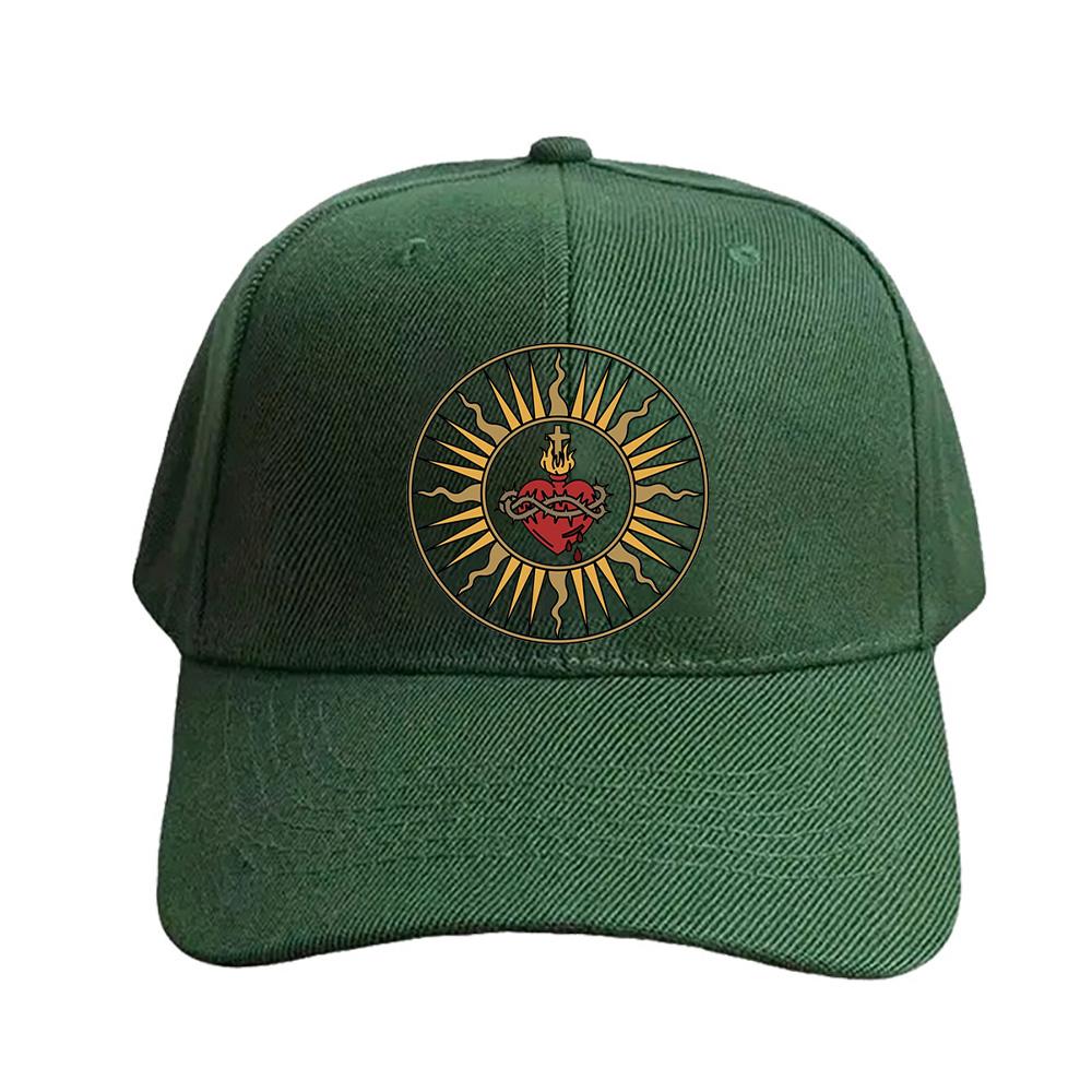 Sacred Heart of Jesus Cap Summer Woman Man Adult Hat Fashion Casual Adjustable Printed Baseball Caps Trucker Cap