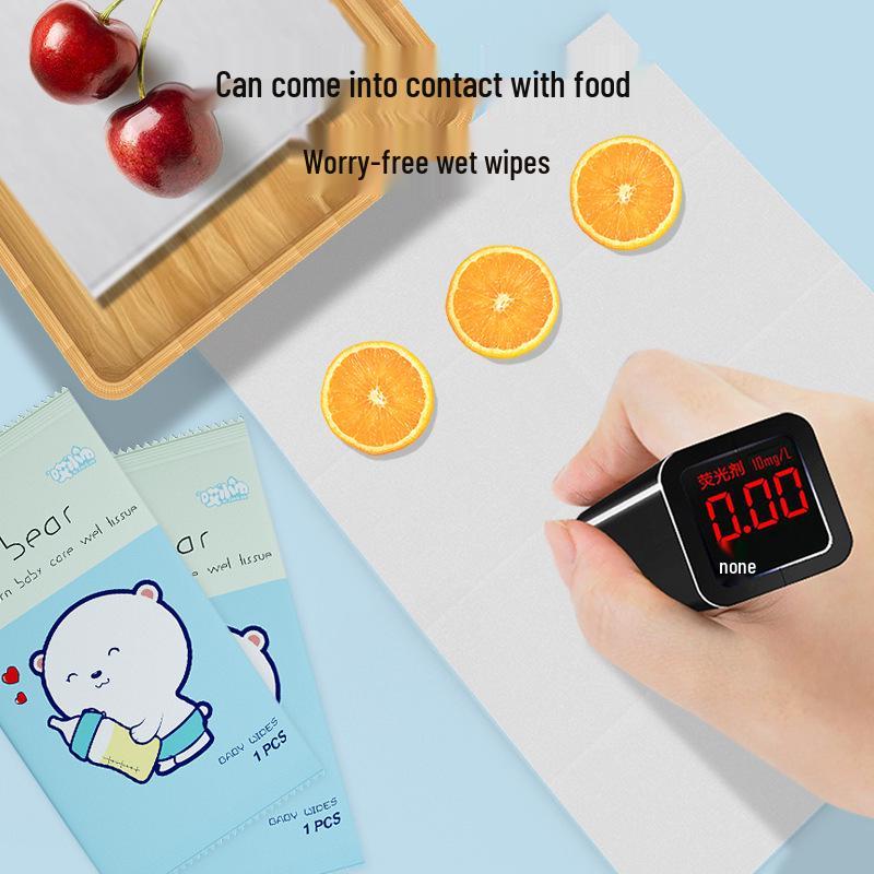 50 Pack Portable Baby Hand & Mouth Cleaning Wet Wipes - Disposable, Individually Wrapped Tissue