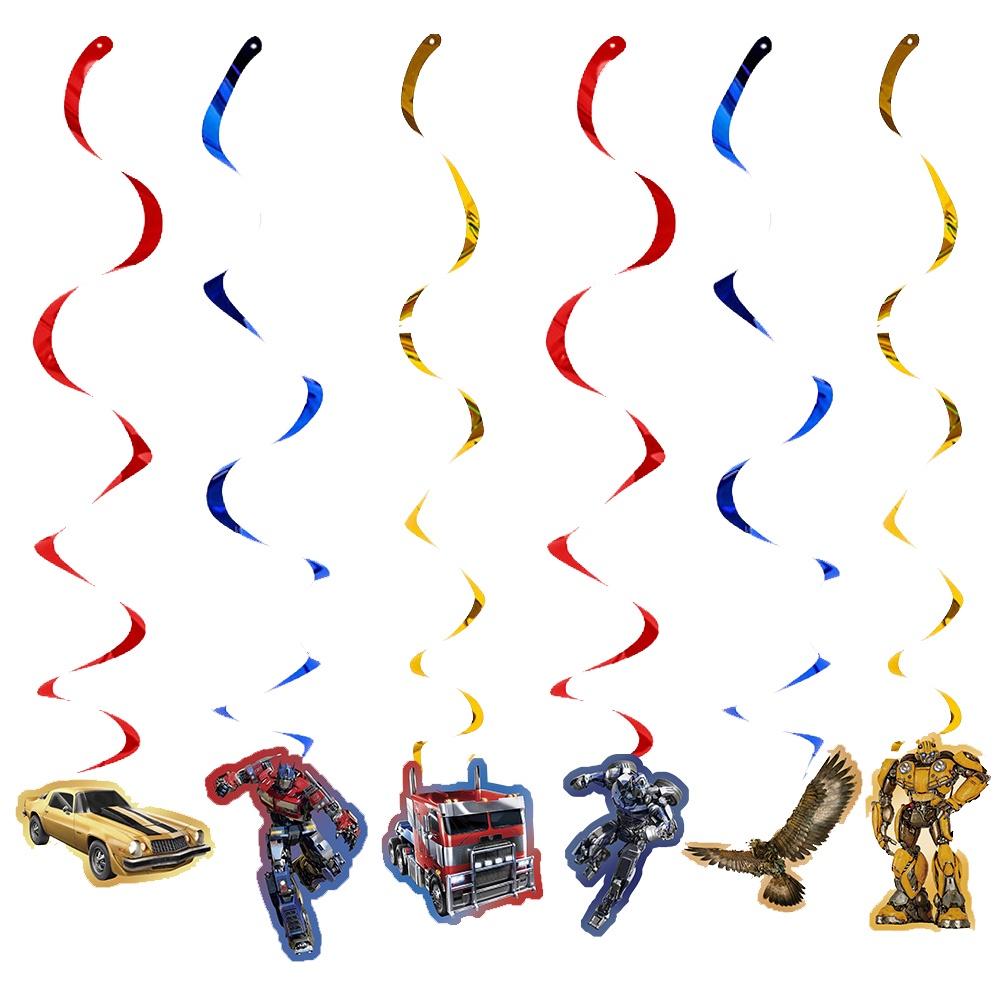 Neuankömmling Transformers Themenpartyzubehör Dekorieren Sie Ihre Party mit Plastiktellern, Papierservietten und Tischdecke