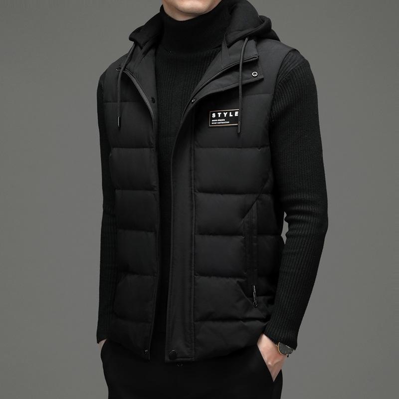 Herbst und Winter Neue Herren Daunenweste Oberbekleidung Jacke Deckmantel Warm Ärmellos Lässige Herrenbekleidung