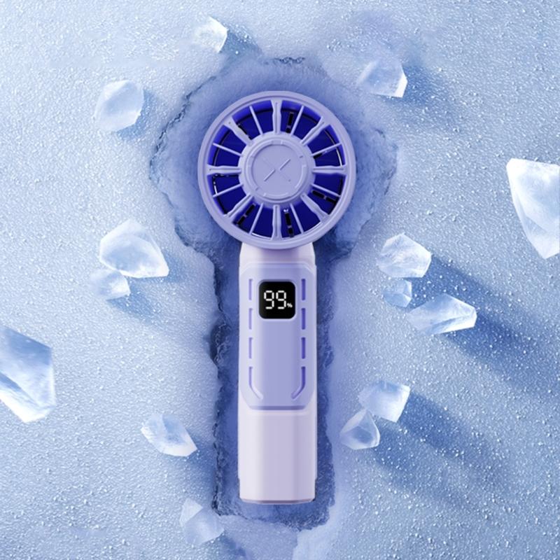 Portables Handheld Fan,Speed(1-100) Adjustable Small Fan,4000mAh Battery Rechargeable Personals Fan,Digital Display