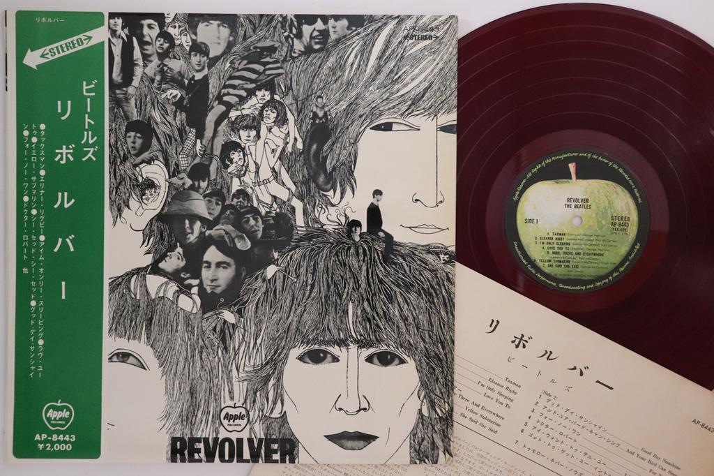 LP Record BEATLES - Revolver (- Red Vinyl) AP8443 APPLE 1969 Japan Obi Rock Used