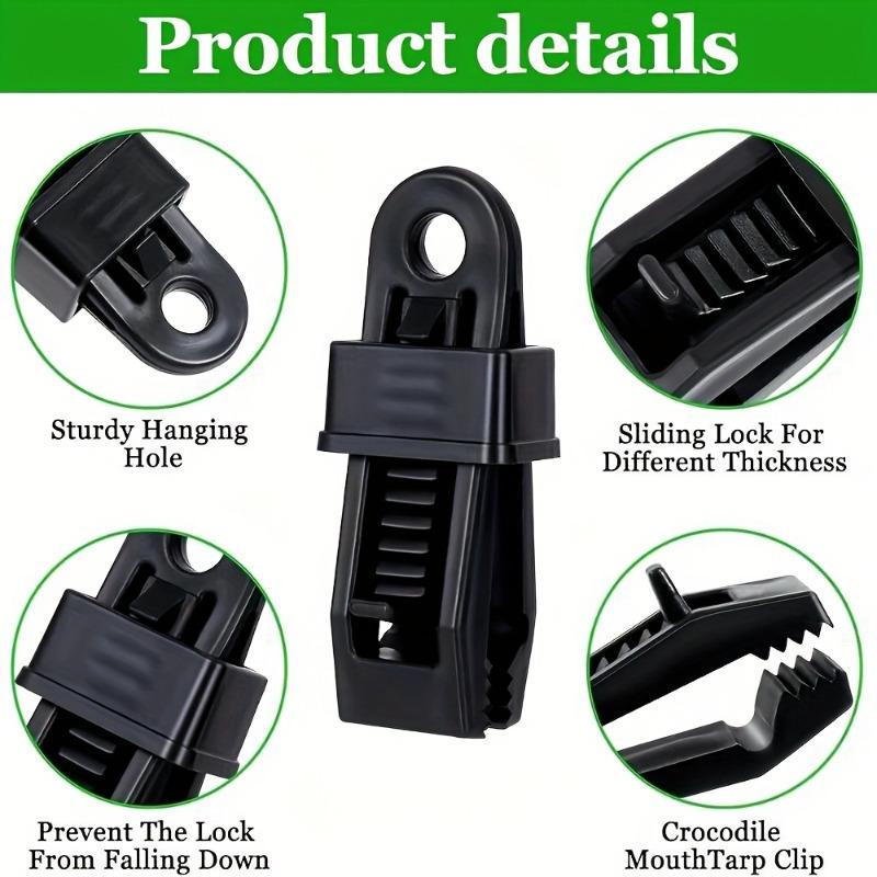 5/10PCS Shade Cloth Plastic Clip Adjustable Elastic Wind Rope Buckle Canopy Windproof Fixing Buckle Tent Pegs Camping Accessorie