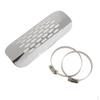 Pierced Oval Exhaust Guard For White