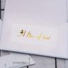 30-240Pcs Custom Text Rectangle Transparent Golden Foil Stickers, Personalized Wedding Labels, Customized Birthday Stickers,