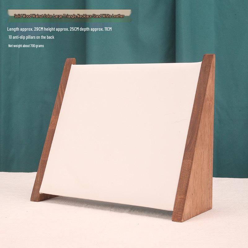 Black Walnut Solid Wood Necklace and Bracelet Display Stand for Jewelry Store Window