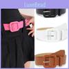 Y2k Rose Pink Womens Belt High Quality Pu Material Stylish Square Buckle Design For Summer Outfits