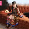 Halloween children's costume little girl little girl vintage hippie costume dress