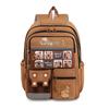 Nylon Childrens Backpack Featuring Capybara Cartoon Pattern Classroom Bag School