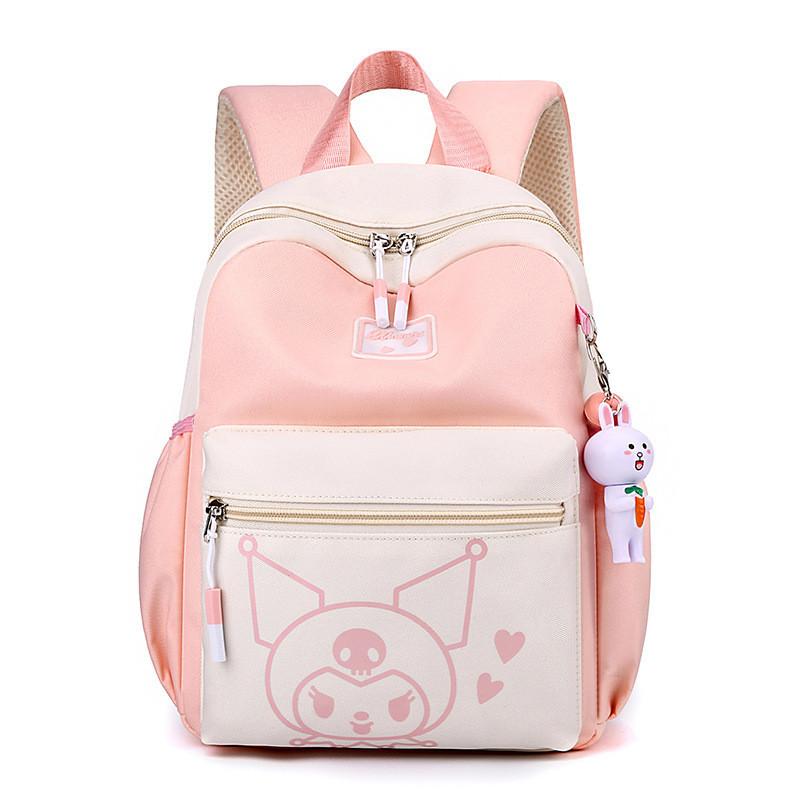 Adorable Cartoon Backpack For Girls Trendy Oxford Fabric Fun Lightweight School Bag