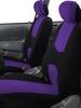Universal 9-Piece Flat Style Car Seat Cover Set for Five Seats