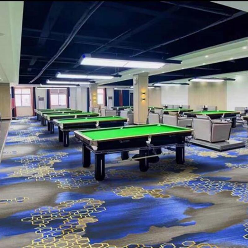 Luxury Printed Carpet for Hotel Billiard, Game, and Recreation Rooms – Wall-to-Wall Hallway and Private Room Flooring