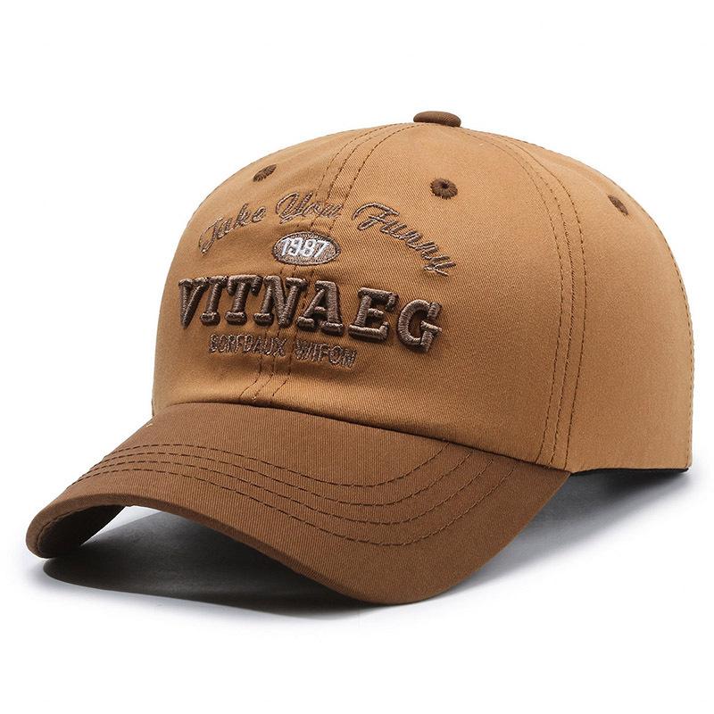 

NORTHWOOD Children s Embroidered Letter Baseball Cap Korean Street American Duckbill Hip Hop Cap for Girls Boys Sun Hat for Kids 52-56 cm коричневый