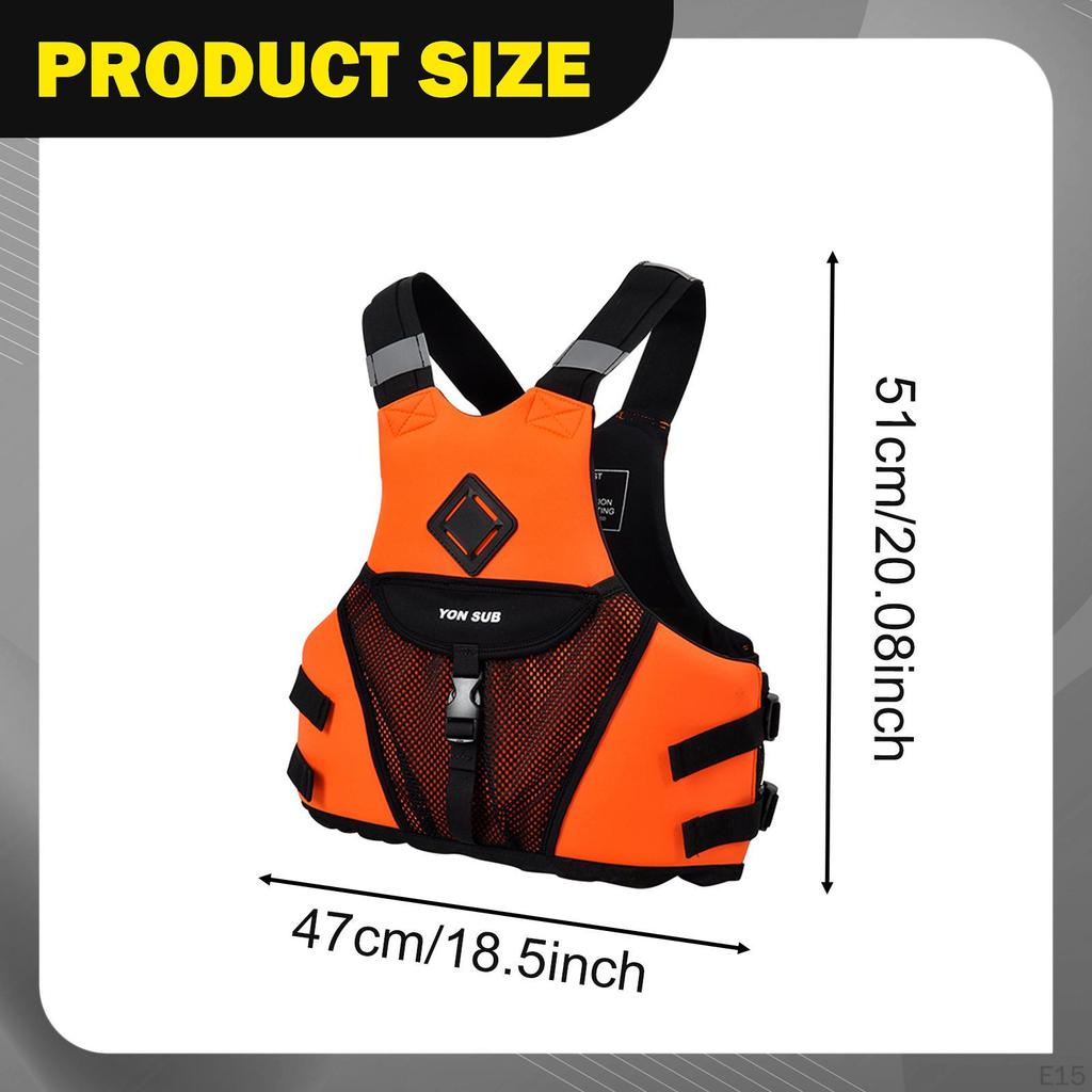 Gilet de Kayak Adulte Gilet de Sauvetage Polyvalent pour Canoë Sports Nautiques Kayak S bleu foncé