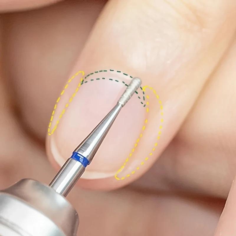 1 Stück Flammen-Nagelfräser Diamant-Fräser für Maniküre 3/32'' Pro Fräsköpfe für Nägel Nagelhautentferner-Werkzeuge