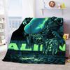 Kosmici film miękki rzut koc przestrzeń nadruk z potworem narzuta na sofę pokrowce na sofy podróże koc kempingowy dzieci prezent dla dorosłych