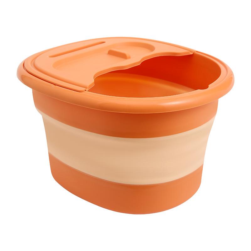 Portable Folding Plastic Foot Bath with Lid for Foot Massage
