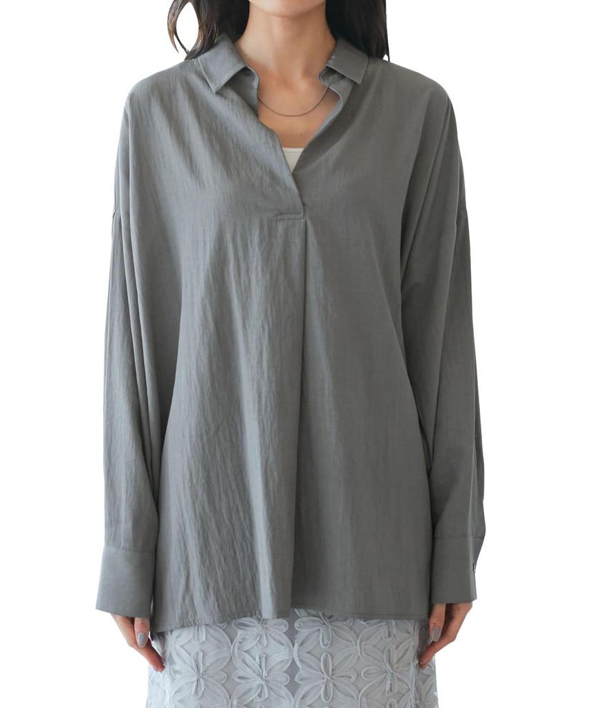 ROPE PICNIC Skipper Charcoal Women's Shirt, (06)
