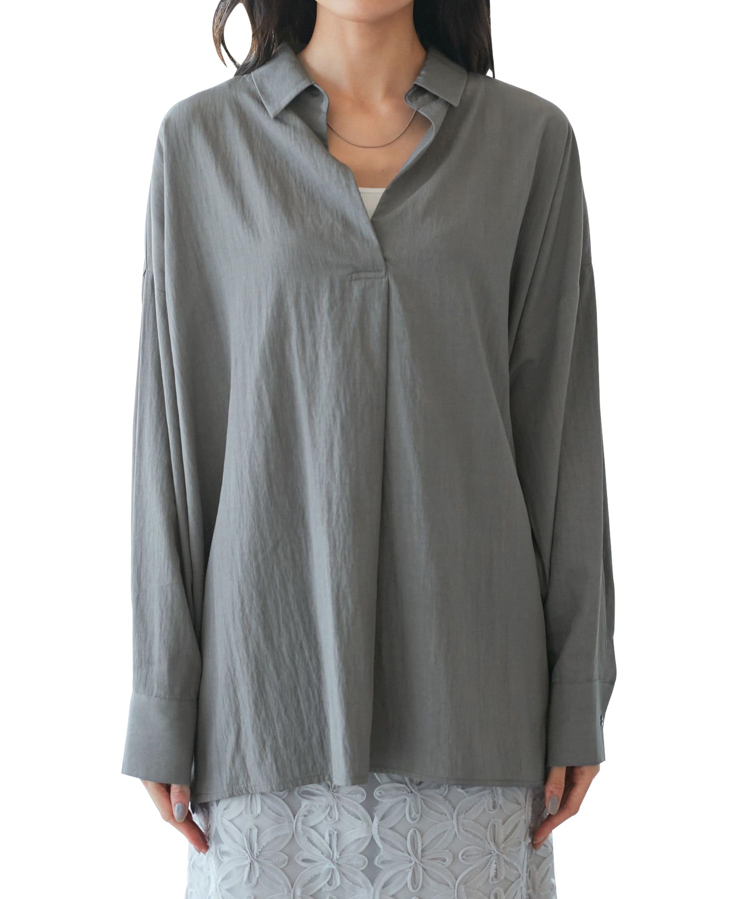 

ROPE PICNIC Skipper Charcoal Women s Shirt, (06)