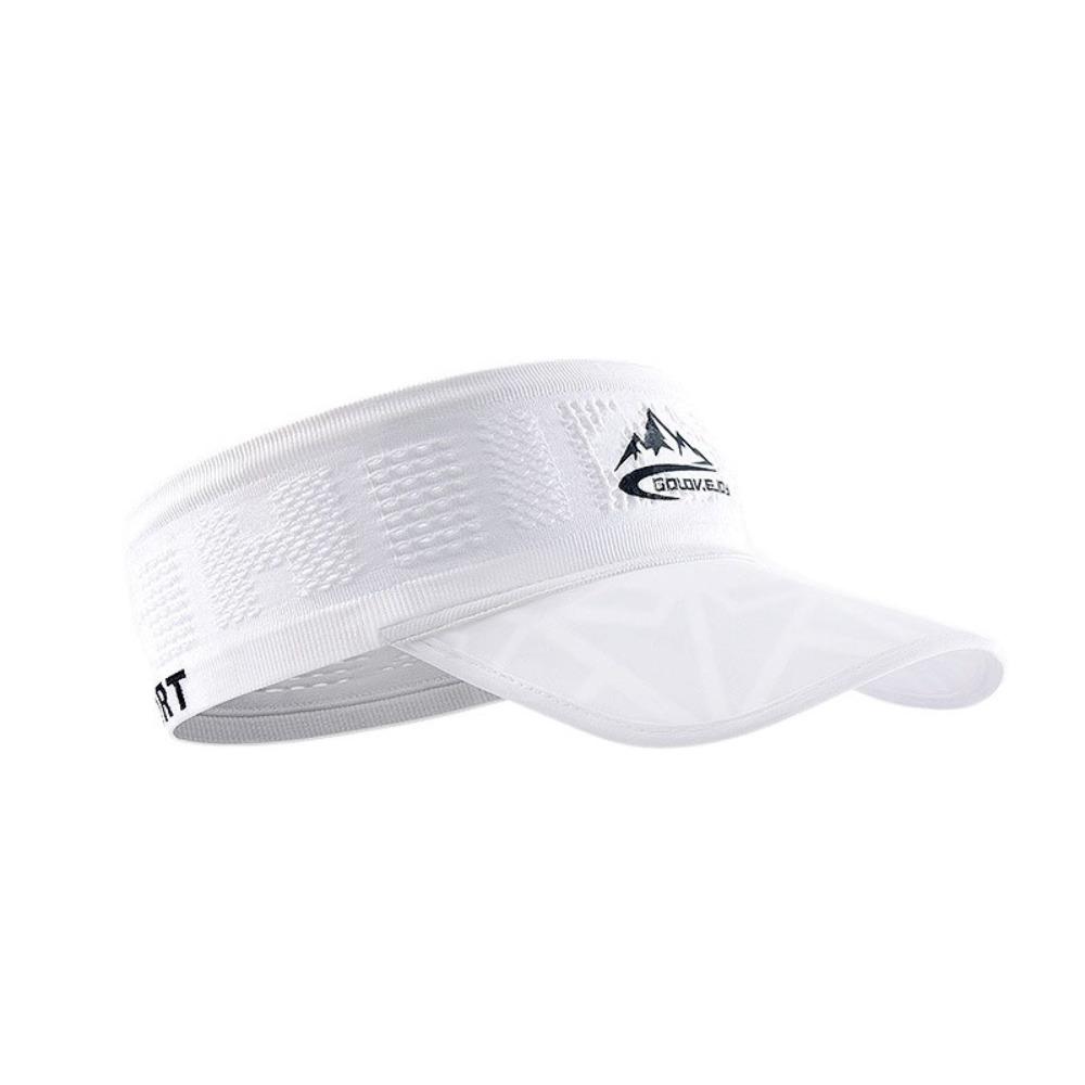 High Quality Quick-drying Top Air Cap Breathable Elastic Non-slip Cycling Cap Anti-UV Sunscreen Cap Unisex белый