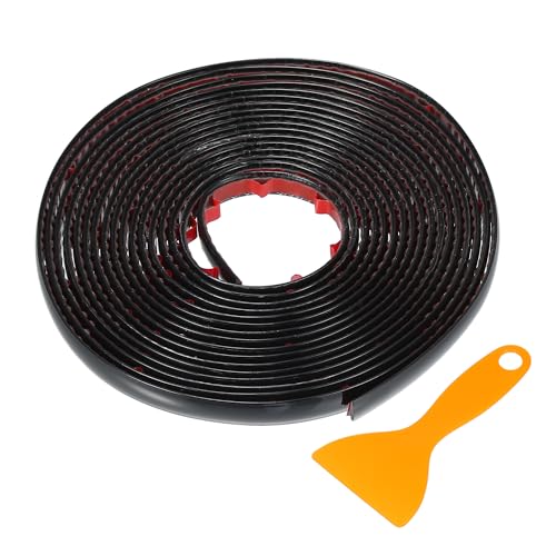 

VekAuto Комплект молдингов для окон 2/5 дюйма 10 мм шириной 16 футов 5 м Универсальный наружный бампер автомобиля Дверь Кузов Самоклеящаяся Защита от царапин Декоративная наклейка