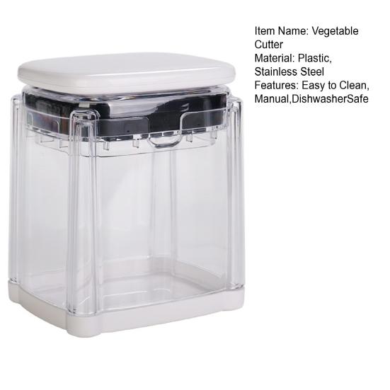 Vegetable Cutter French Fry Cutter Onion Slicer Potato Dicer with Sharp Blades Dishwasher Safe Anti-Slip Base Fruit Slicer