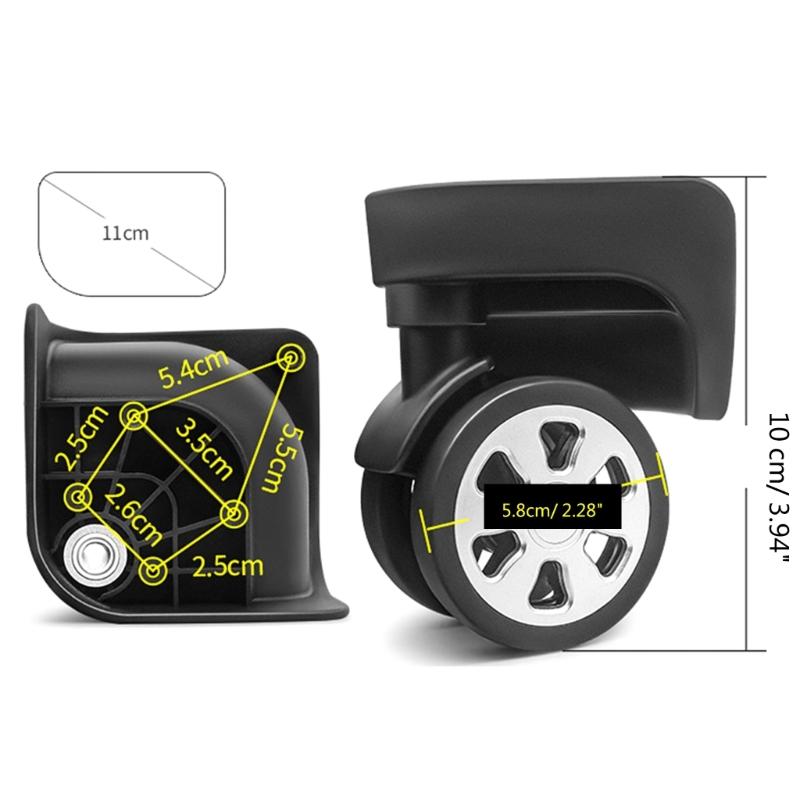 Zamienne Kółka do Bagażu Przenośne Kółka do Walizki Kółka Obrotowe do Bagażu Kółko do Walizki na Kółkach do Naprawy