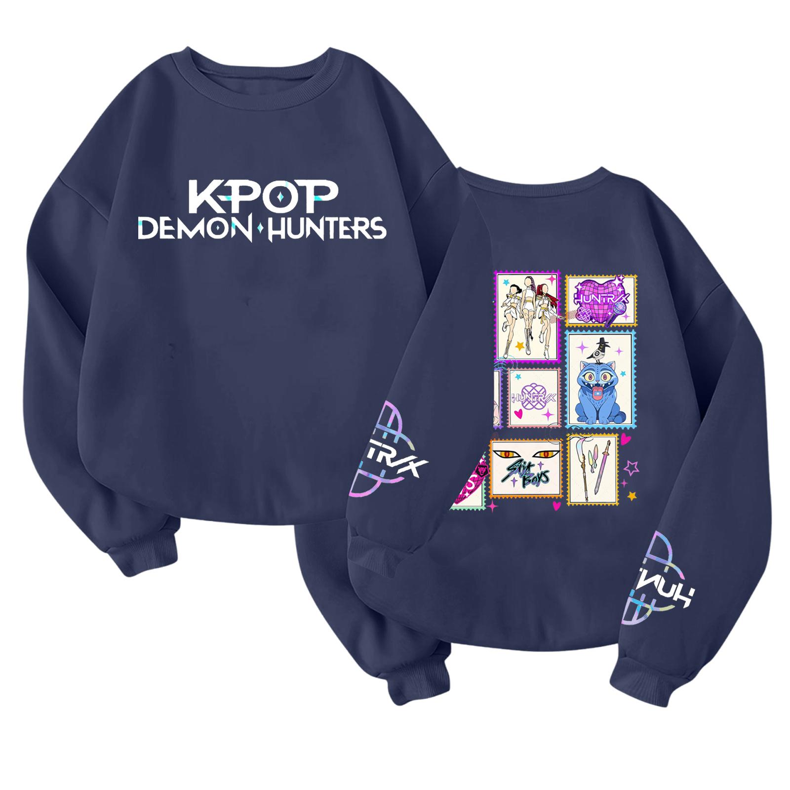 

Детский модный легкий пуловер с длинным рукавом и круглым вырезом с карманами, пуловер с принтом 150 тёмно-синий