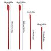 4Pcs/Set Heat-resistant Mini Silicone Spatula Set Safe Easy To Clean Rubber Spatula Long Handle Food Grade Jam Bottle Scraper