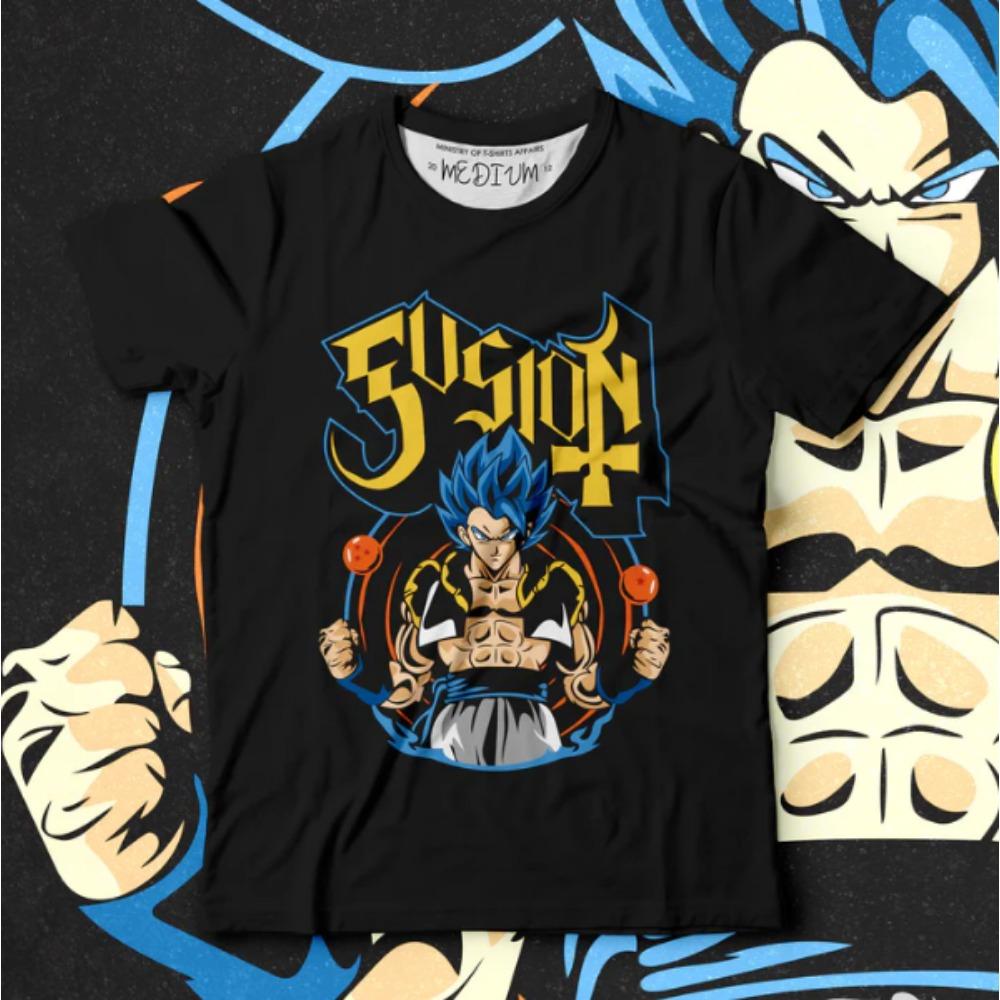 Dragon Ball 2026 Summer 100% Cotton Son Goku Printed Casual Sports Fitness T-shirt Vintage Harajuku Neutral Kids T-shirt Top
