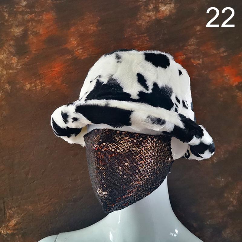 Faux Fur Bucket Hat Fox Rabbit 