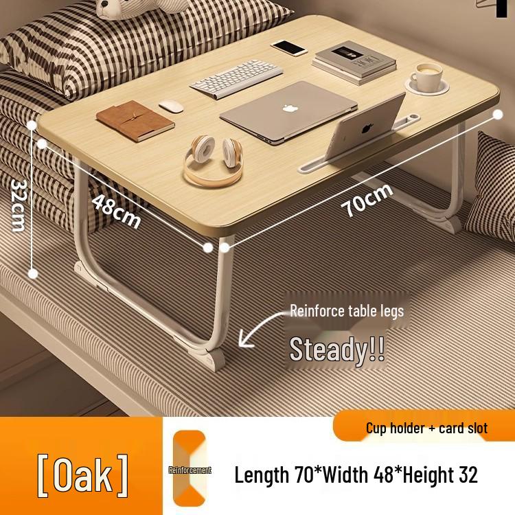 Foldable Bedside Laptop Table for Dormitory or Bay Window