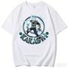 Naruto Kakashi Lightning Blade 2D Print Summer Cotton T-Shirt | Sharingan Anime Short-Sleeve Unisex Japanese Style