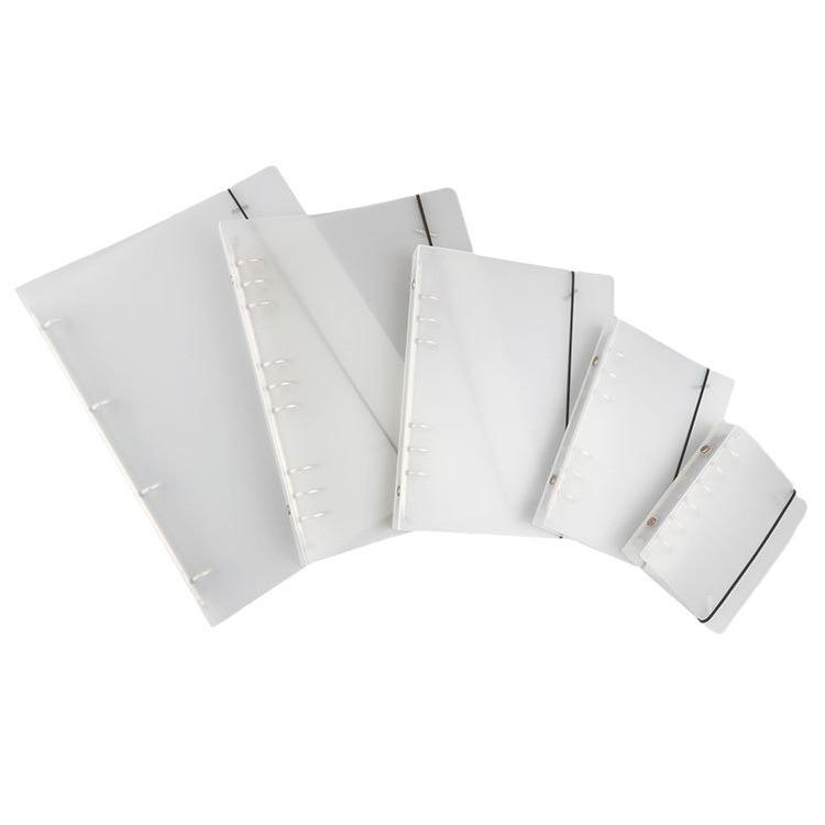 Kreativní matný A4 diář s volnými listy a poloprůhlednou PP kroužkovou vazbou