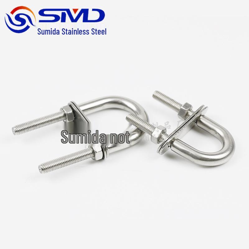 304 Stainless Steel U-Bolt with Nut & Washer for Marine/Yacht Rigging