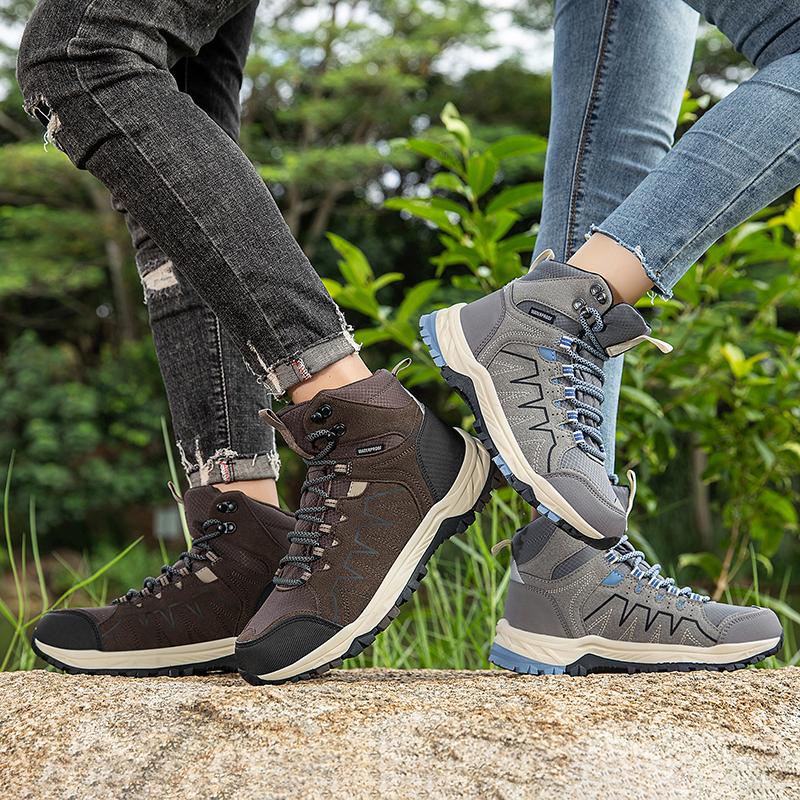 Waterproof Unisex Hiking Shoes Outdoor Trekking Shoes Men Women Ankle Hiking Boots