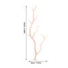 6Pcs Artificial Antler Shaped Coral Branches Light Color Fake Dry Twigs for Party Layout Props DIY Headband Branches Home Decor