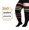 Plus Size Women's Compression Knee-High Socks - Extra Thick Over-the-Knee for Autumn/Winter