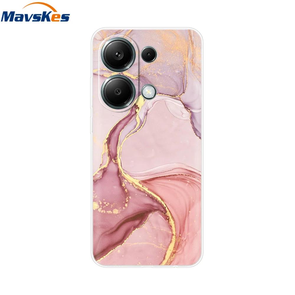 For Xiaomi Redmi Note 13 4G Case Note13 Cover Soft Clear Silicone TPU Back Case Funda For Redmi Note 13 Pro 4G Phone Cases Coque