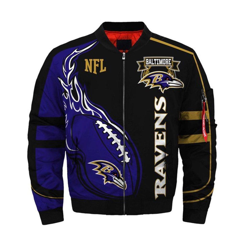 Herren NFL Falcons Team 3D-Druck Reißverschlussjacke