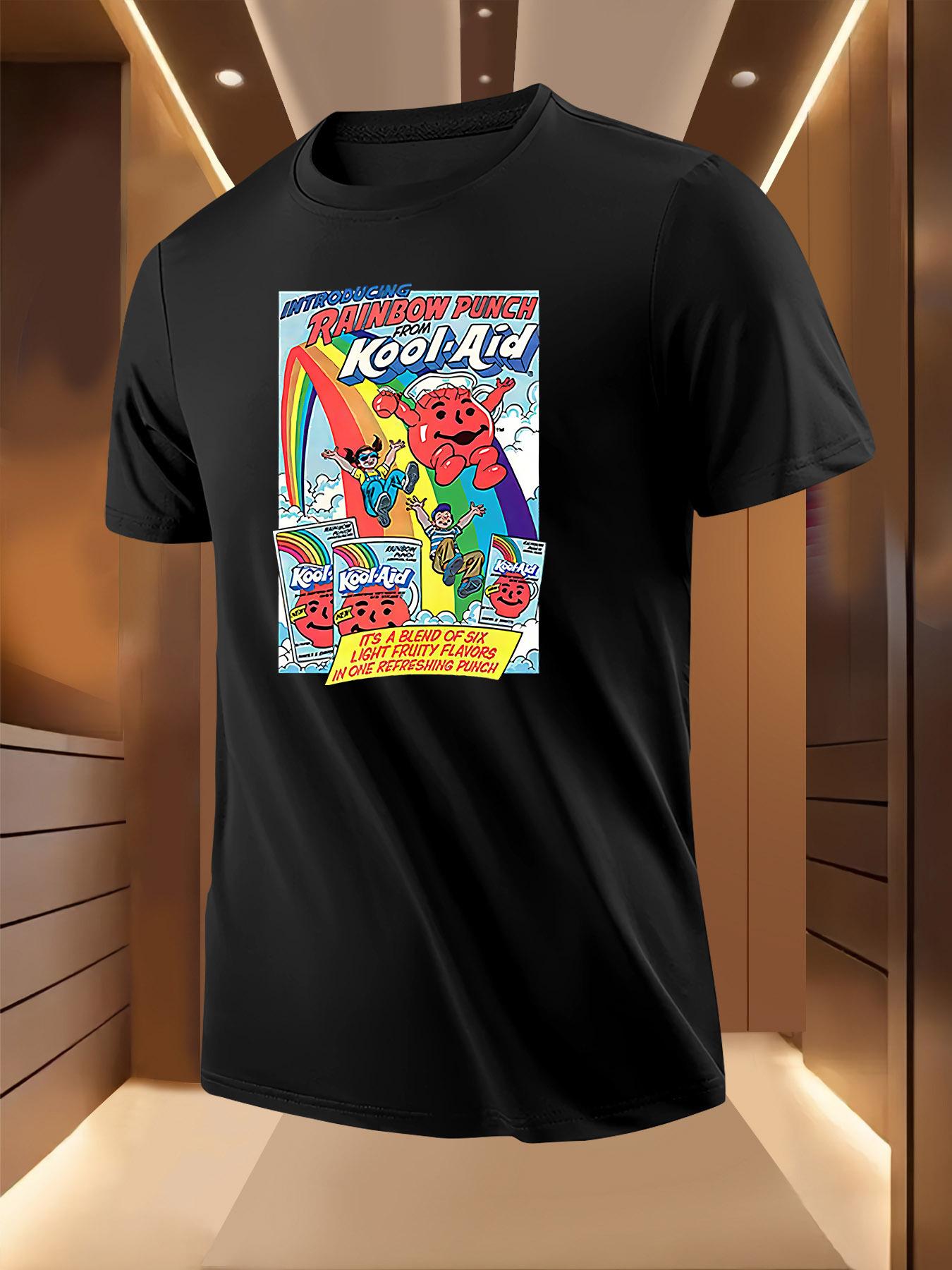 I m a Rainbow Punch  Graphic Tshirt - Colorful Cartoon D... S
