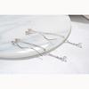 Long Tassel Zirconia Ear Wires Sweet Sparkling Temperament Simple Female Earrings Party Accessories Fashion Jewelry