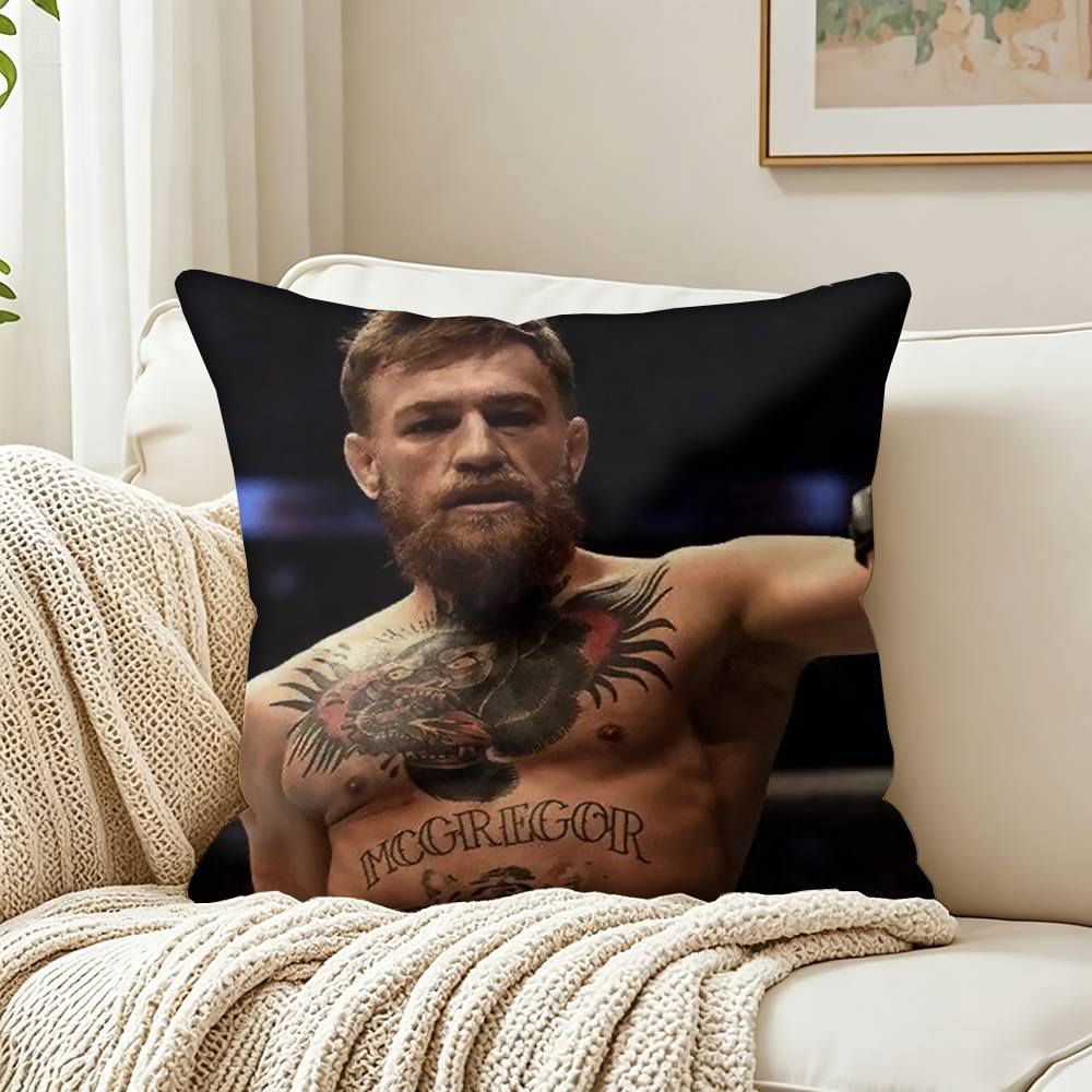 Cool CConor MMcGregor Customizable Square Cushion Cover Double Sided Print Pillow Case