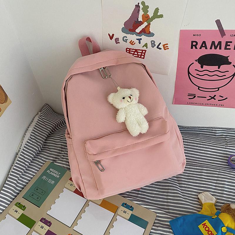 

High Quality Large Capacity Waterproof Travel Bag Washable Nylon Computer Bag Unisex розовый