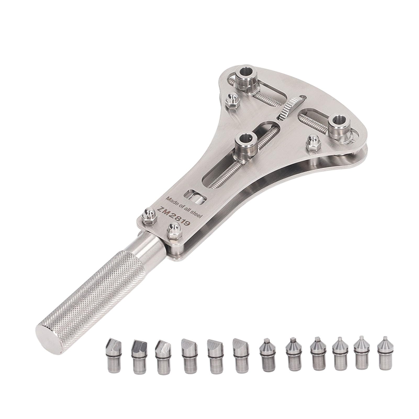 Watch Tool Screw-Back Opener, Three-Point Opener, Watch Back Case Opener, 17-50mm Range, Suitable for Large Watches, Stainless Steel, for Case Back Re