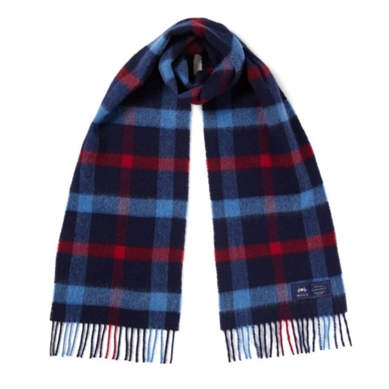 

ABRAHAM MOON Шарф из мериносовой шерсти 25 см - Blythe Denim FREE