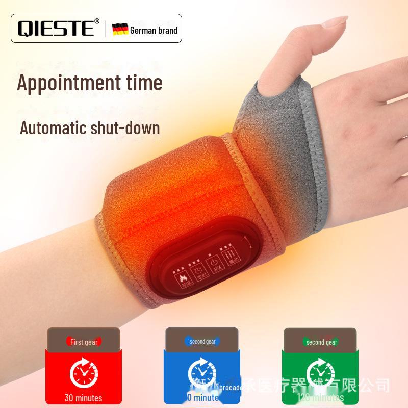 Electric Heated Graphene Wristband Hand Massager with Intelligent Moxibustion