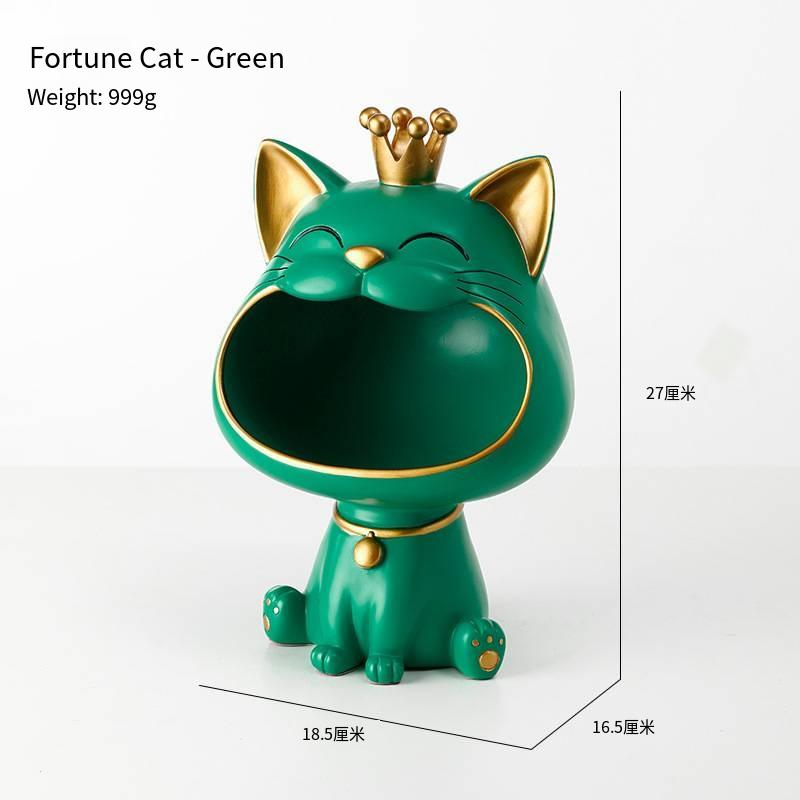Crown Cat Veranda Dekoration Licht Luxus Heimdekoration Kreatives Wohnzimmer Getrocknete Früchte Süßigkeiten Schlüssel Aufbewahrungsbox Harzdekoration