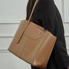 2025 New Tote Bag Vegetable Tanned Top Layer Cowhide Single Shoulder Handbag Trendy Single Shoulder Bag Casual Simple Women's Bag