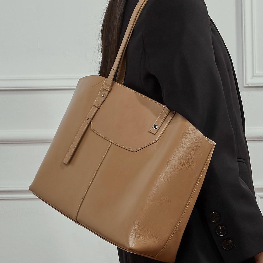 2025 New Tote Bag Vegetable Tanned Top Layer Cowhide Single Shoulder Handbag Trendy Single Shoulder Bag Casual Simple Women's Bag